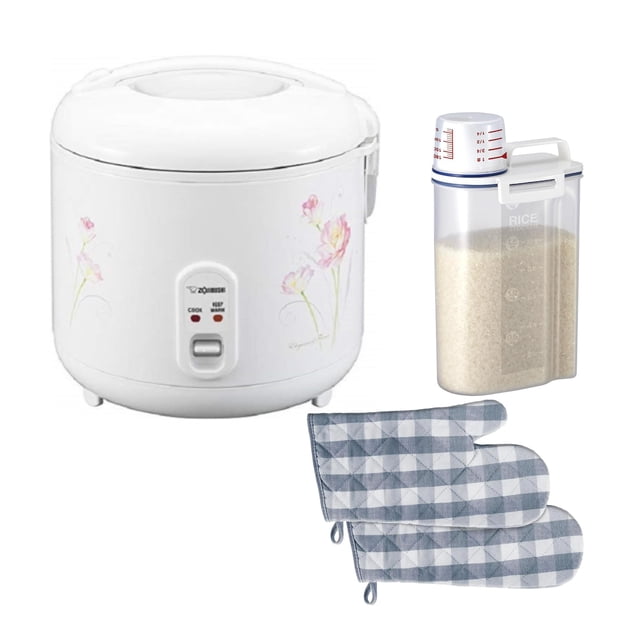 Rice Cooker Zojirushi NS-RPC18FJ Warmer Bundle