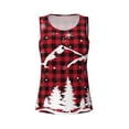 thumbnail image 4 of Gaeub Christmas Tree Buffalo Plaid Women's Workout Tank Tops Lightweight Sleeveless Shirts for Women for Athletic Running Tennis Yoga - Large, 4 of 9