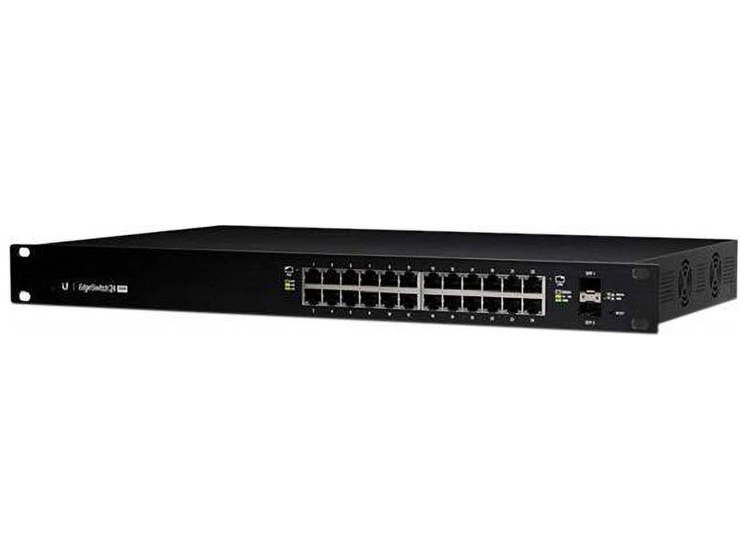 Ubiquiti Networks EdgeSwitch 24 250W (ES-24-250W) Managed PoE+ Gigabit Switch with SFP,Black