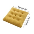 thumbnail image 3 of Thicken Chair Cushion, Square Non-Slip Soft Seat Cushions suit for Kitchen, office and Dining Chair 15.6x15.6 Inch Yellow, 3 of 5
