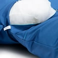 thumbnail image 3 of LeisureMod 2-Person Egg-Swing Chair Cushion in Oxford Fabric with Cotton Filling Quick-Drying Removable Cover for Modern Home, Patio, Garden in Blue, 3 of 5