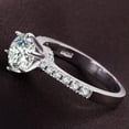 thumbnail image 6 of 2ct Round Cut Cz Band Women's 925 Silver Jewelry Engagement Party Ring Size 4-9, 6 of 6
