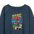 thumbnail image 3 of Marvel Your Friendly Neighborhood Spider-Man - Web Head - Women's French Terry Pullover Sweatshirt, 3 of 5