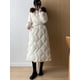 thumbnail image 2 of 2024 Nuevas chaquetas de plumón grandes con capucha y cuello de piel de zorro real para mujer de invierno 90% plumón de pato blanco grueso y cálido con cinturón, 2 of 5