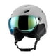 thumbnail image 3 of Casco para deportes de nieve, gafas protectoras para adultos, casco de Snowboard para invierno Gris 55 a 58cm, 3 of 8