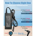 thumbnail image 3 of Compatible with HP 65W Laptop Charger, ProBook Charger 640 650 440 455 470 G7 G6 G5, EliteBook Charger 840 850 845 830 820 G9 G8 G4 G3,  Envy 15 17 Stream Pavilion X360 Power Cord 19.5V 3.33A, 3 of 9
