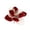 Burgundy, variant on QISIWOLE Velvet Layered Glitter Poinsettia Stem, Burgundy Red Floral Pick with Wire Stem, 8.66 in Polyester, for Christmas Tree Wreath and Garland Decor