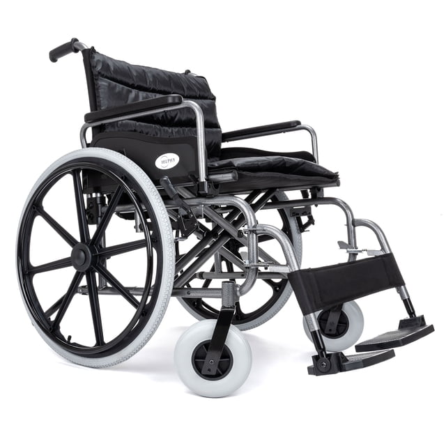 Silla de Ruedas Bariatrica Reforzada Hilphy Medical de Acero 24 PGL