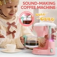 thumbnail image 3 of Juego de juguetes de cocina JOYIN Play para cafetera, batidora y tostadora, color rosa, 3 of 8