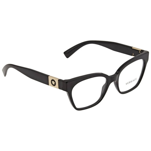 Versace Demo Cat Eye Ladies Eyeglasses VE3294 GB1 53,Black,Cat Eye