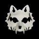 thumbnail image 5 of Máscara de hombre lobo con diseño de dios dragón japonés para Halloween, máscara de esqueleto de animal para cosplay, máscara de resina unisex para fiesta y espectáculo en el escenario, 5 of 5