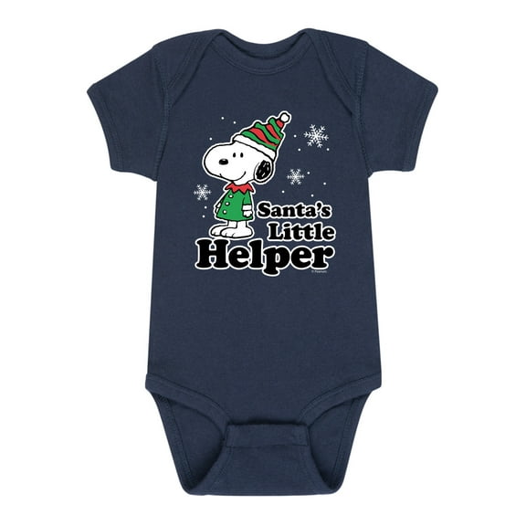Peanuts - Christmas - Santa's Little Helper - Infant Baby One Piece