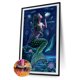 thumbnail image 1 of Cuadros Decorativos pared de diamantes de imitación redonda completa de sirena Tmvgtek embutido en tela, 1 of 9