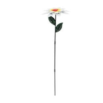 FUEENIRVA Metal Garden Stake White Iron 1Set 14.2X3.7In