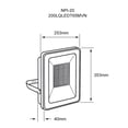 thumbnail image 5 of Reflector LED Exterior Tecnolite 200 W Luz de Día No Atenuable LED integrado, 5 of 5