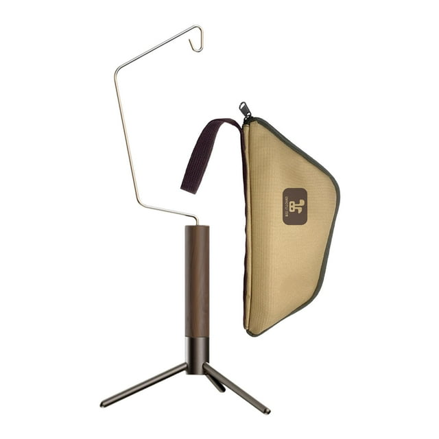 Soporte de Linterna Plegable Lámpara de Escritorio para Acampar Poste Base de Aleación de Aluminio Desmontable Ligero Y Duradero Fácil de Almacenar, F Cola Poste de lámpara al aire libre