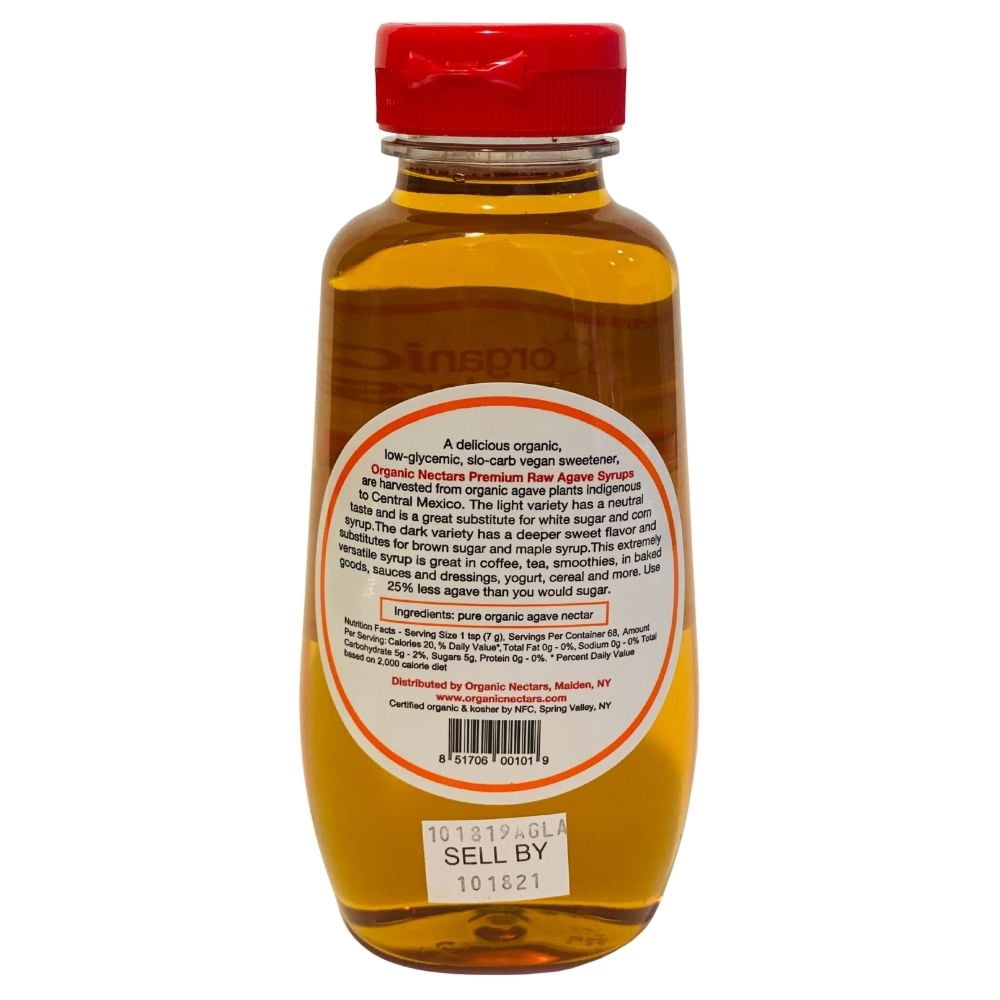 Organic Nectars Light Agave Syrup 17 oz.