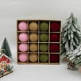 thumbnail image 2 of SLYNSHome 16Pcs Velvet Christmas Balls Ornaments Hanging Flocked Ball Christmas Tree Decoration for Indoor Outdoor Party Supplies, 2 of 6