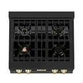 thumbnail image 4 of ZLINE 30 in. Autograph Edition Rangetop in Black Stainless Steel with Gold Accents (RTBZ-30-G), 4 of 5
