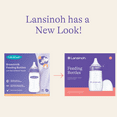thumbnail image 3 of Lansinoh Breastfeeding Bottle for Baby with NaturalWave Nipple, 8 fl oz, 1 Ct, 3 of 14
