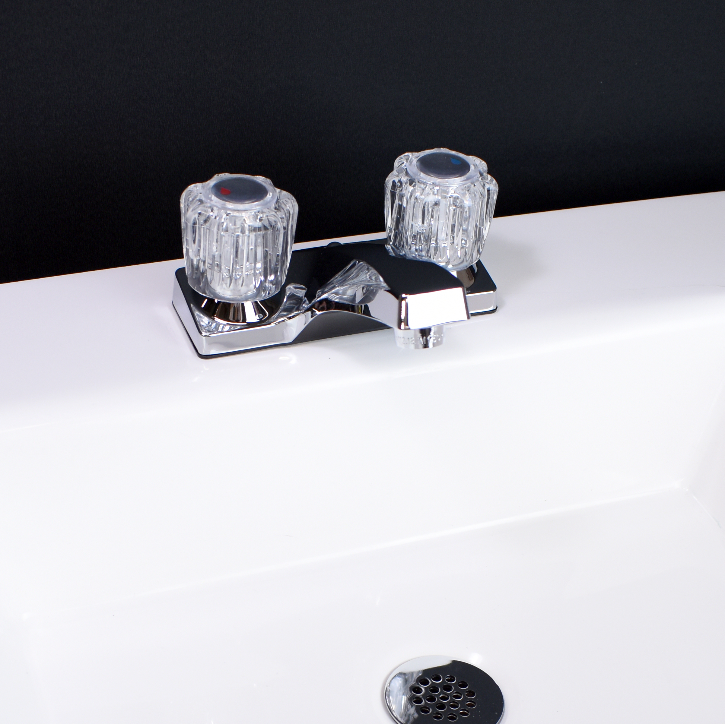 Belanger EBA74WCP Dual Handle Bathroom Faucet with Drain, Chrome