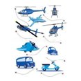 thumbnail image 3 of kurtrusly Cartoon Car Airplane Wall Sticker Moto Bike Bus Kids Bedroom Sticker DIY Removable Window Decals, 3 of 7
