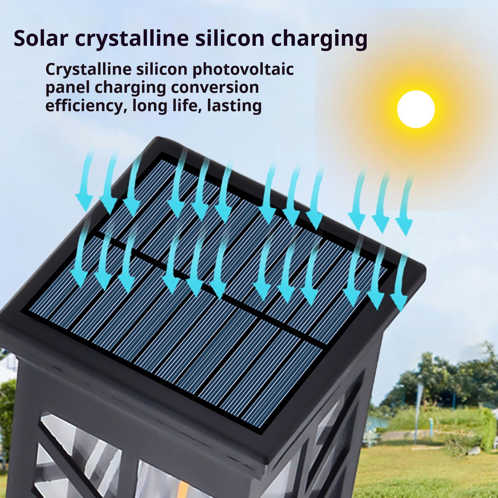 Outdoor Solar Lights,Solar Garden Lights,Waterproof Warm White LED Solar Landscapes Stake Lights Garden Decor for Yard Patio Driveway Walkway Path Lighting