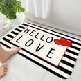thumbnail image 5 of Tapis de Porte d'Entrée Intérieur de la Saint-Valentin Antidérapant pour Entrée Rouge 24”x18”, 5 of 5