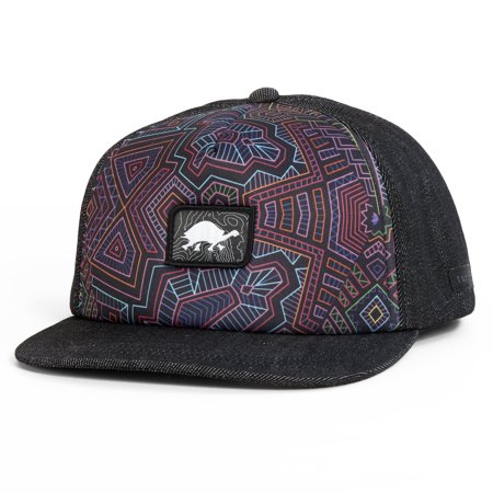 Flat Bill Baseball - Turtle Fur Electric Festival Flat Bill Trucker Baseball Cap