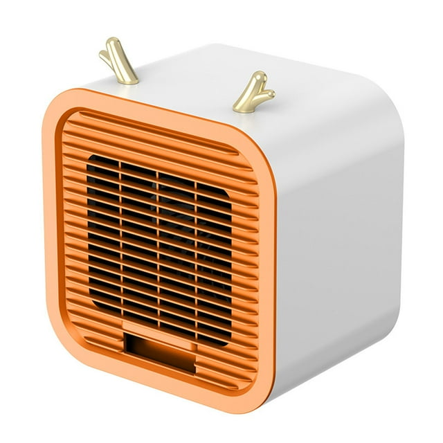 Mini enfriador de aire Operación silenciosa Aire acondicionado de escritorio portátil alimentado por USB para oficina al aire libre Naranja