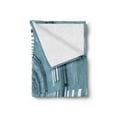 thumbnail image 2 of Outer Space Soft Flannel Fleece Throw Blanket, Spaceship Earth Corridor Adventure to Cosmos Ufo Lands Travel Architecture Walls, Cozy Plush for Indoor and Outdoor Use, 50" x 60", Blue, by Ambesonne, 2 of 5
