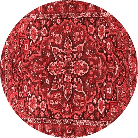Ahgly Company Indoor Round Persian Red Traditional Area Rugs, 7' Round