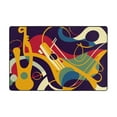 thumbnail image 2 of ZICANCN Area Rugs Doormat , Music Guitar Facecloth Non-Slip Floor Mat Rug for Living Room Kitchen Sink Area Indoor Outdoor Entrance 72"x48", 2 of 9