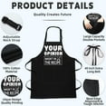 thumbnail image 2 of sidao Funny Aprons for Men, BBQ Chef Apron Funny Gifts for Men Birthday Christmas Gifts for Dad, Papa, Husband, 2 of 6