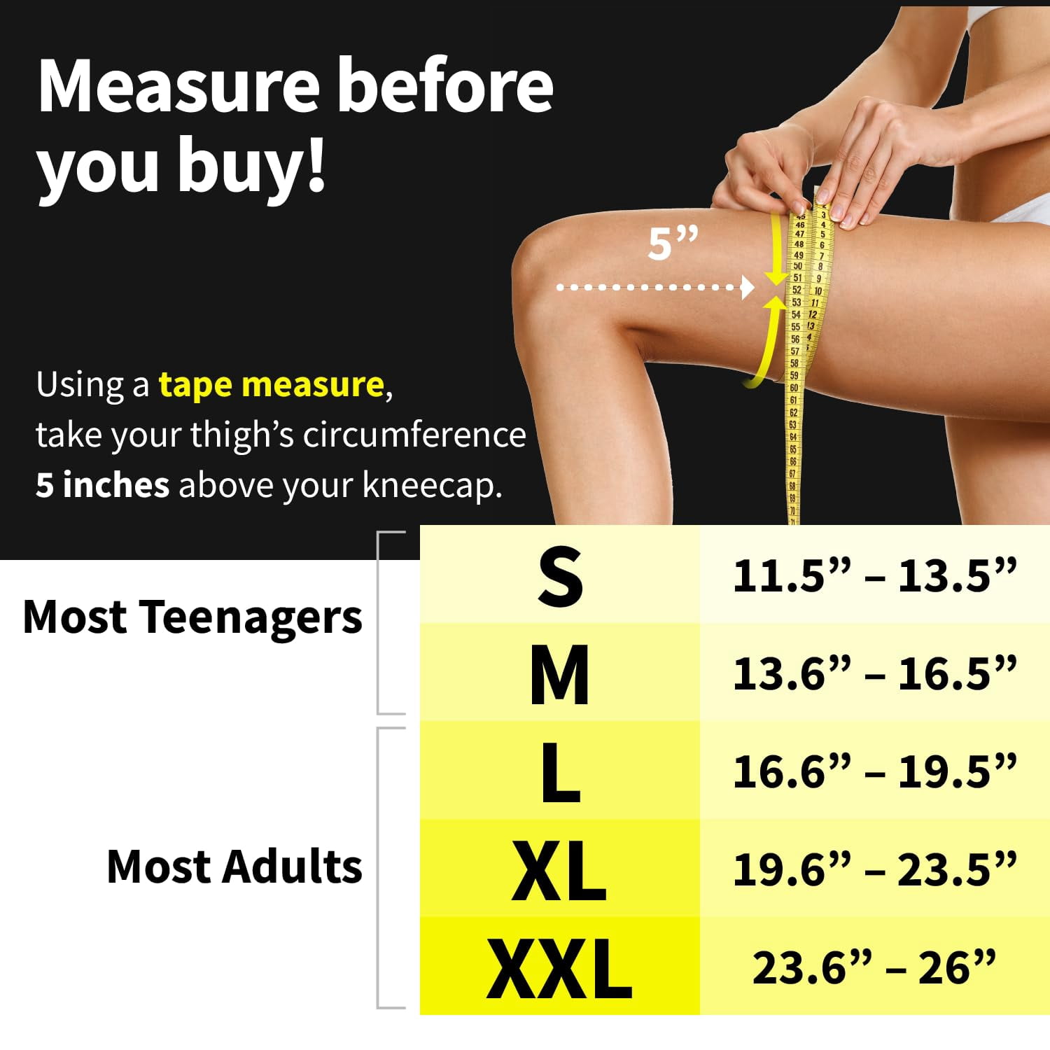 Knee Compression Sleeve (Pair) - Best Knee Brace for Knee Pain for Men & Women – Knee Support for Running, Basketball, Volleyball, Weightlifting, Gym, Workout, Sports - (Black XXL)
