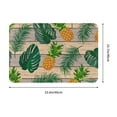 thumbnail image 3 of Daiia Pineapples Palm Leaves Front Door Mat, Heavy Duty Durable Welcome Mat for Outdoor Indoor, Dirt Trapper Waterproof Super Absorbent Door Mat, 16" x 24", 3 of 9