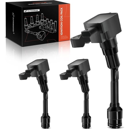 A-Premium Engine Ignition Coil Pack Compatible with Ford EcoSport 2018-2021, Fiesta 2014-2017, Focus 2015-2018, 1.0L 1.5L, 3-PC Set