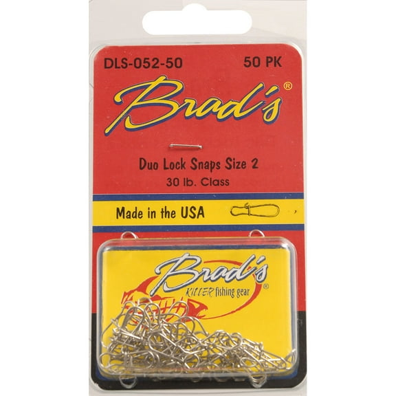 B.S. Fish Tales Duo Lock Snaps Size 2 50 Pk - IRS-1