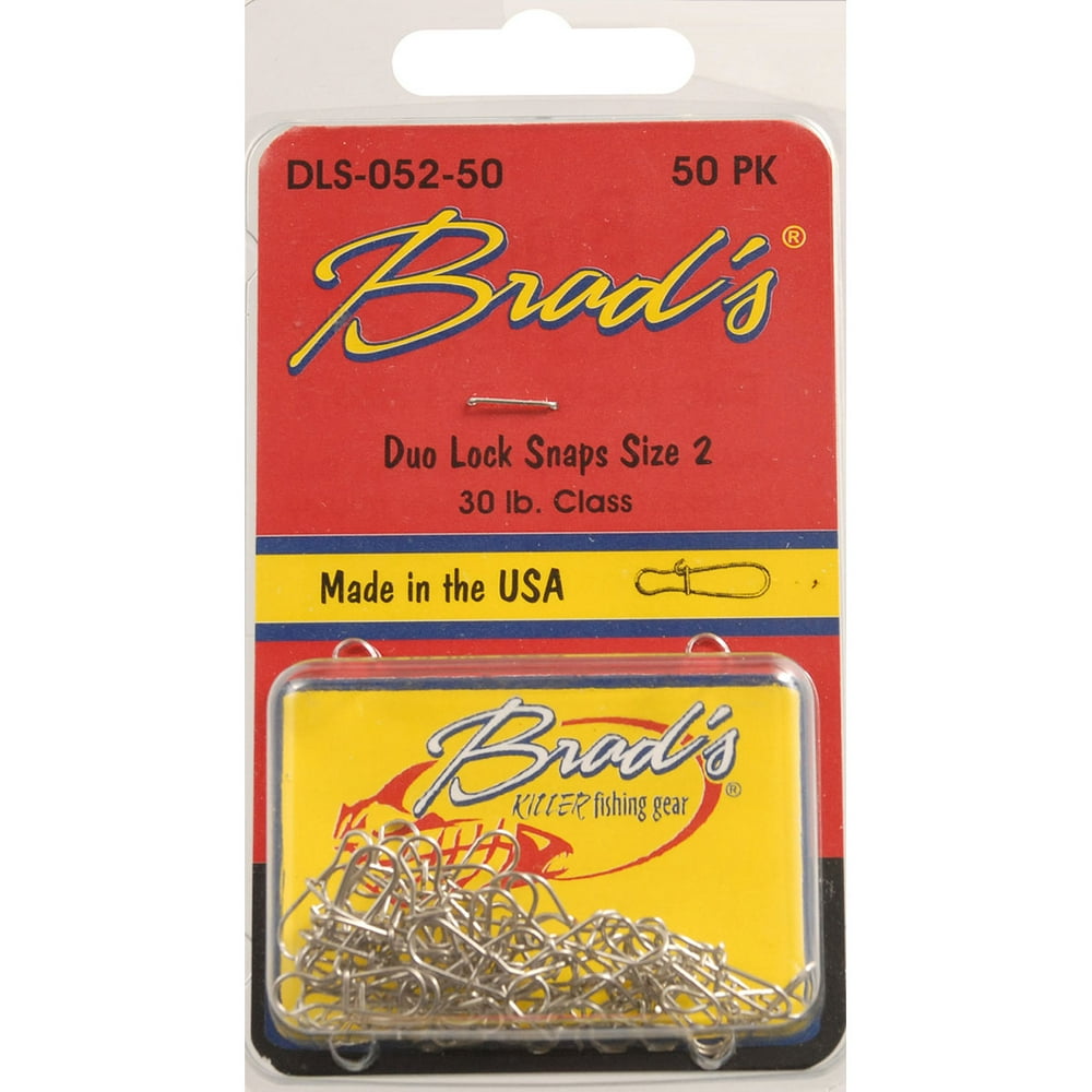 Duo Lock Snaps - Size 1/8", 4-Bead, 5-Pack - Fishing Swivel Alternative