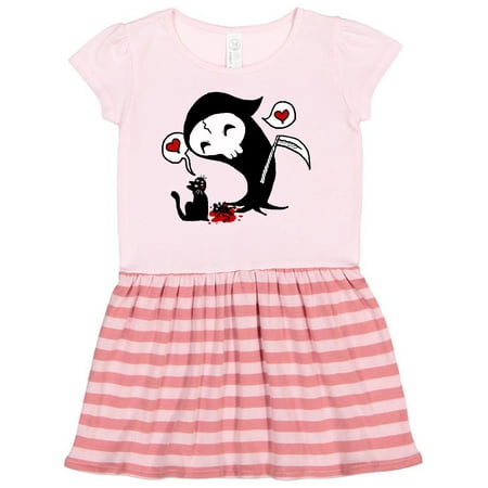 

Inktastic Kitty Loves Death Gift Toddler Girl Dress