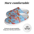 thumbnail image 6 of Lsque Flamingo Pattern Womens Comfort Cotton on Scuff With Memory Foam and Anti-skid Sole Slipper-40/41, 6 of 7