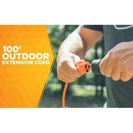 Southwire 2309SW8803 16/3 Light-Duty 10-Amp SJTW General Purpose Extension Cord, 100-Feet