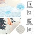 thumbnail image 3 of Yayeee Bath Rug for Bathroom Floor Non Slip Contour Fluffy Soft Absorbent Mat, 20"x24", Beige Christmas Forest, 3 of 7