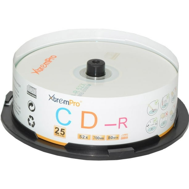 Blank CD DVDR 16X 4.7GB 120 Minutes DVD 25 Pack Storage Media in