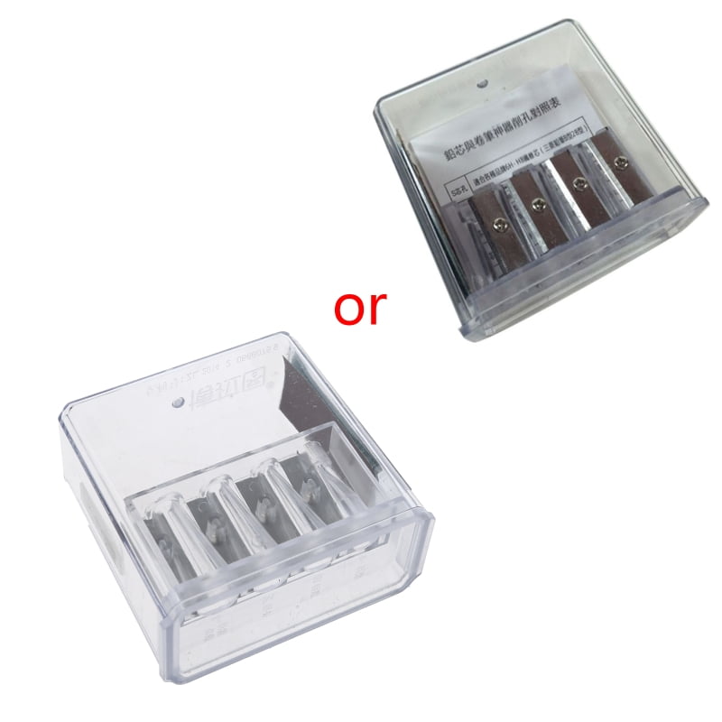 HeroNeo Multifunctional 4 Holes Charcoal Pencil Sharpener Long Core Lead Drawing Art Manual Sketching Drawing Supplies