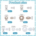 thumbnail image 2 of 220 arandelas de plástico de 7 tamaños para ojos de amigurumi. Arandelas traseras para ojos de seguridad. Arandelas diseñadas para ojos de ganchillo de 9 a 21 mm. Arandela de seguridad., 2 of 5