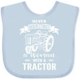 thumbnail image 3 of Inktastic Tractor Woman Girls Baby Bib, 3 of 4