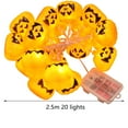 thumbnail image 3 of Harliver Battery Operated Pumpkin Lights for Halloween Decorations Indoor, lantern String Lights for Halloween Party Front Door Porch Fireplace Camper Golf Cart Parade Garland Wreath Decor, 3 of 5