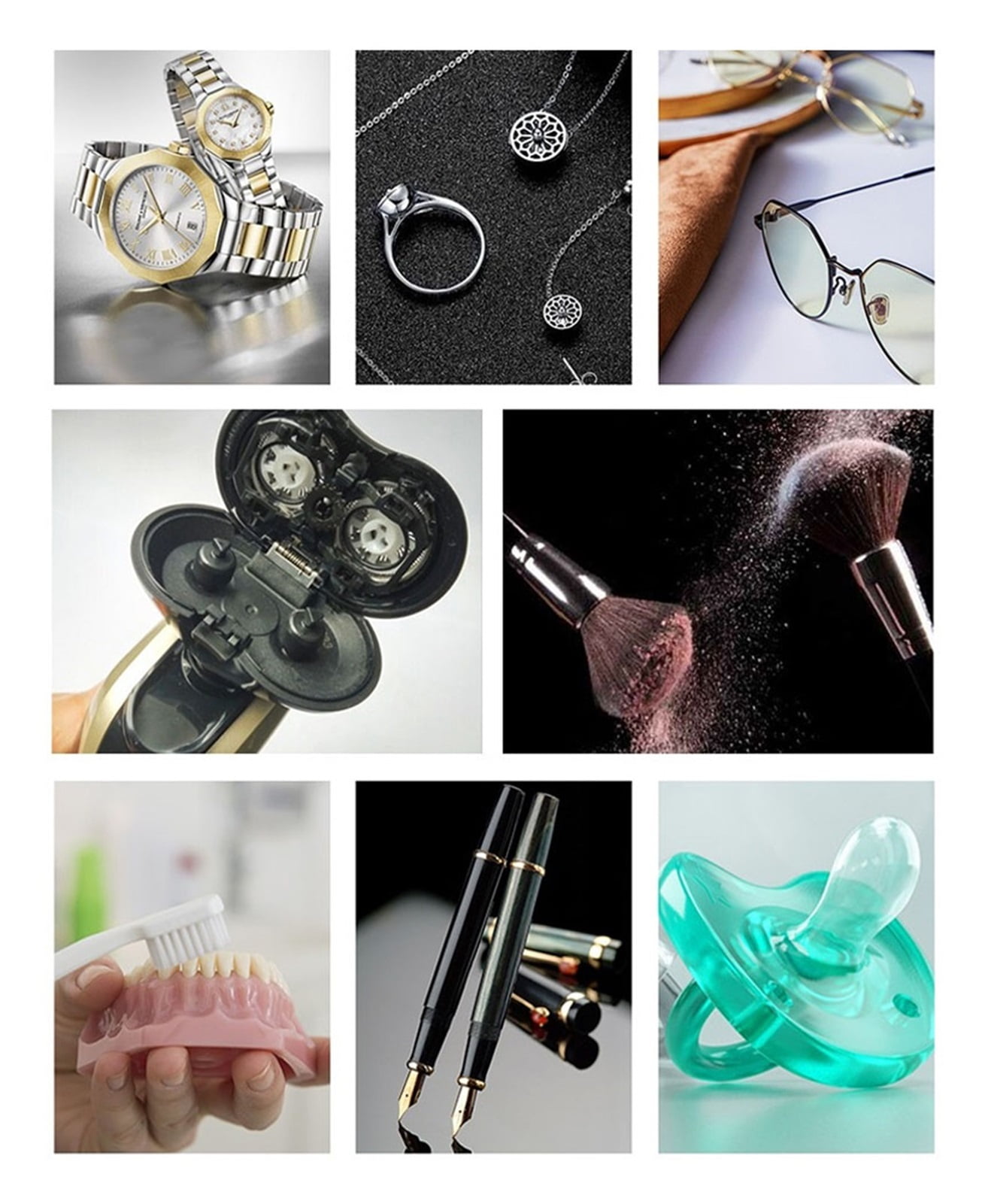 Ultrasonic Cleaner For Jewelry Glasses Circuit Board Contact Lens Watches Intelligent Commercial Cleaning Machine ,Strong Cleaning