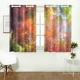 thumbnail image 2 of MKHERT Space Nebula And Galaxies Window Curtains Kitchen Curtain Room Bedroom Drapes Curtains 26x39 inch, 2 Piece, 2 of 3